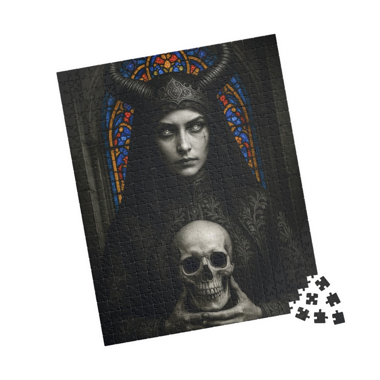 ๐ Gothic Horned Nun Puzzle โ Dark Elegance Edition ๐น