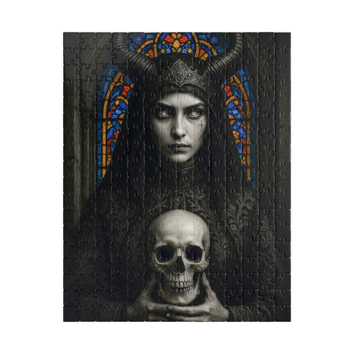 ๐ Gothic Horned Nun Puzzle โ Dark Elegance Edition ๐น
