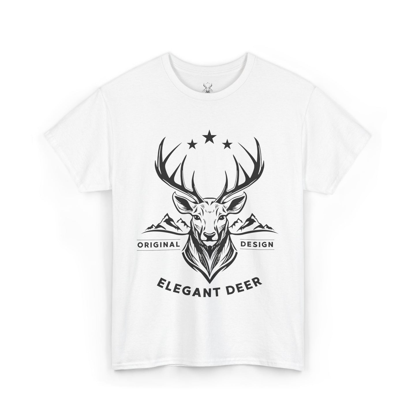 Elegant Deer Unisex Heavy Cotton T-shirt Supporter Collection Winter 2025
