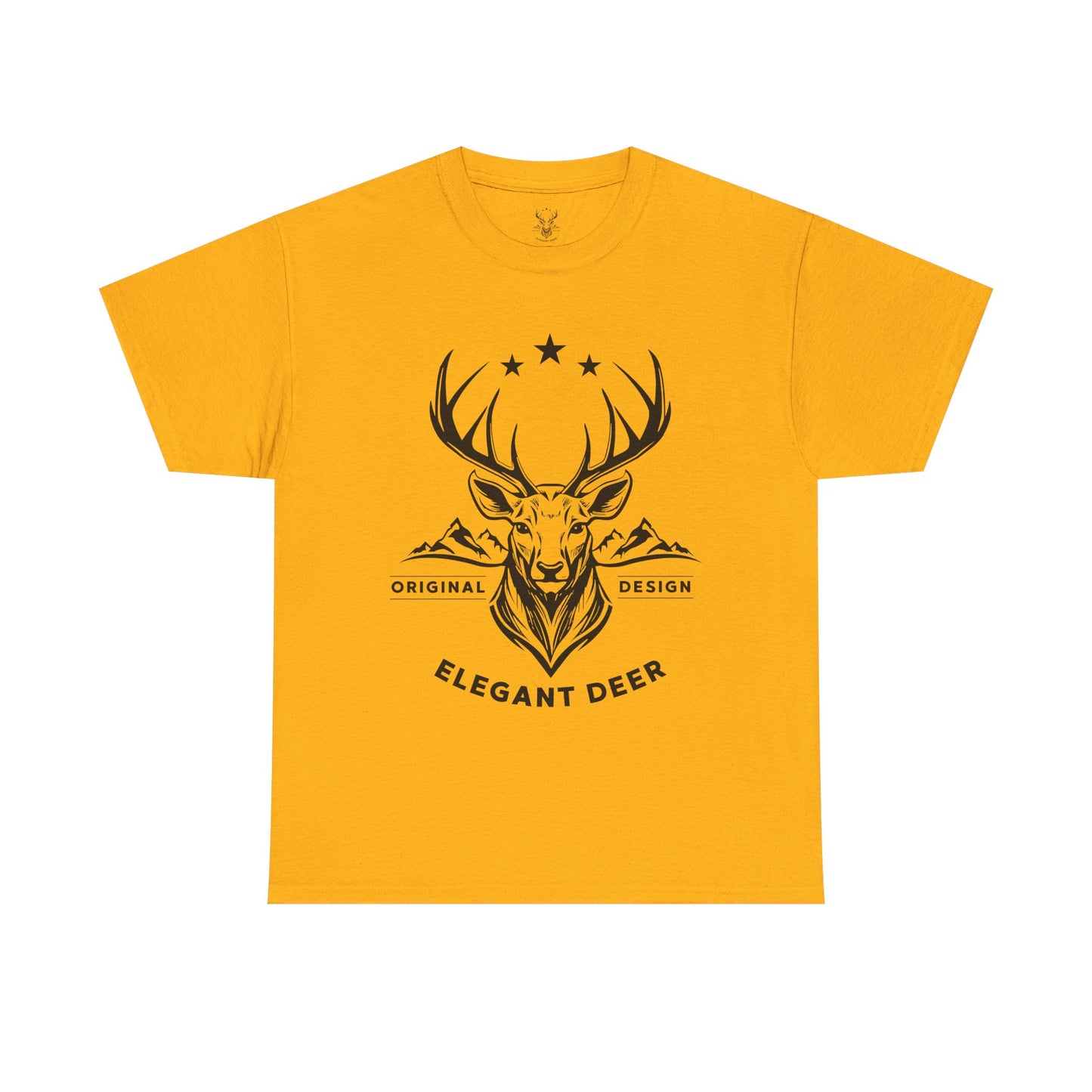 Elegant Deer Unisex Heavy Cotton T-shirt Supporter Collection Winter 2025