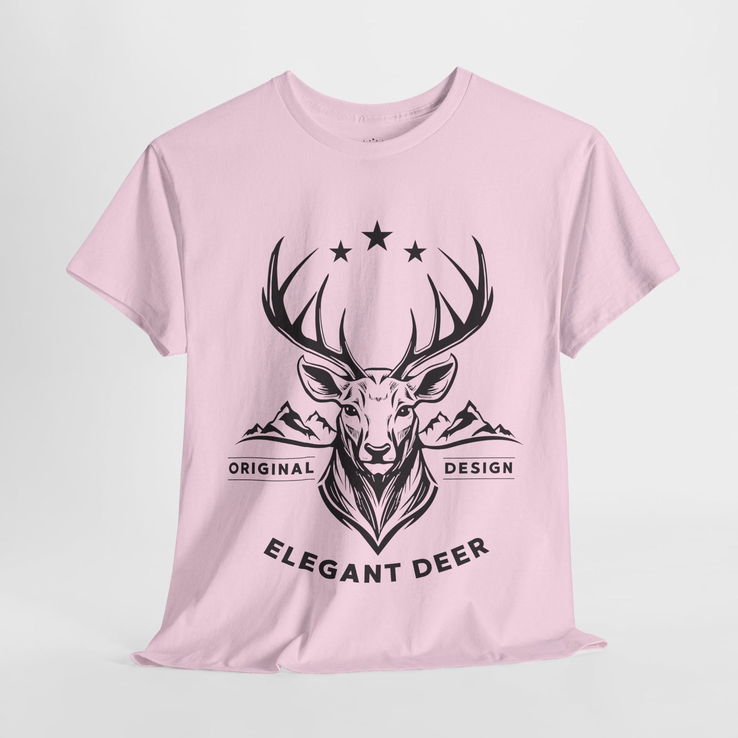 Elegant Deer Unisex Heavy Cotton T-shirt Supporter Collection Winter 2025