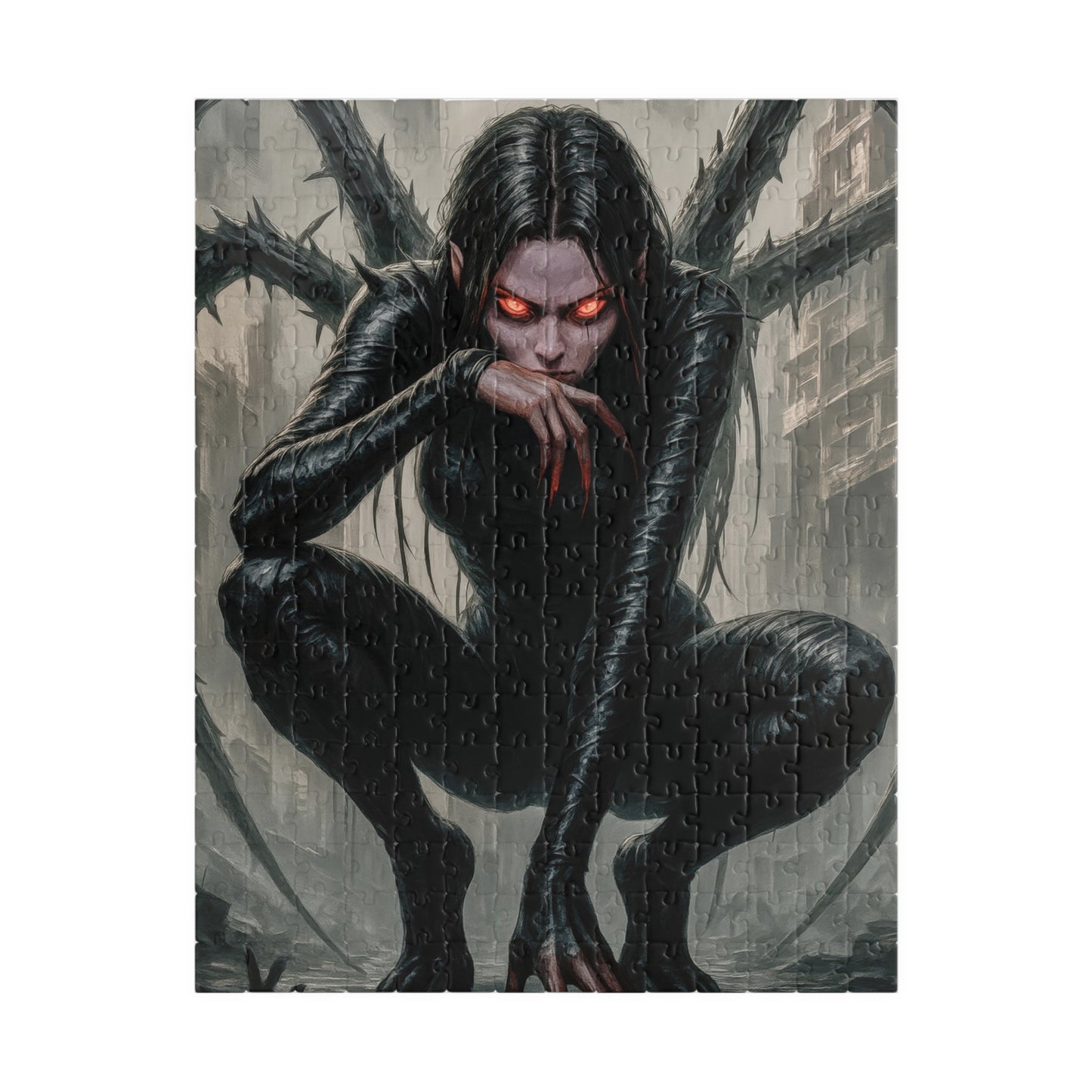 ๐ท๏ธ Cyber Spider Queen Puzzle โ Dark Futurism Edition ๐ฅ
