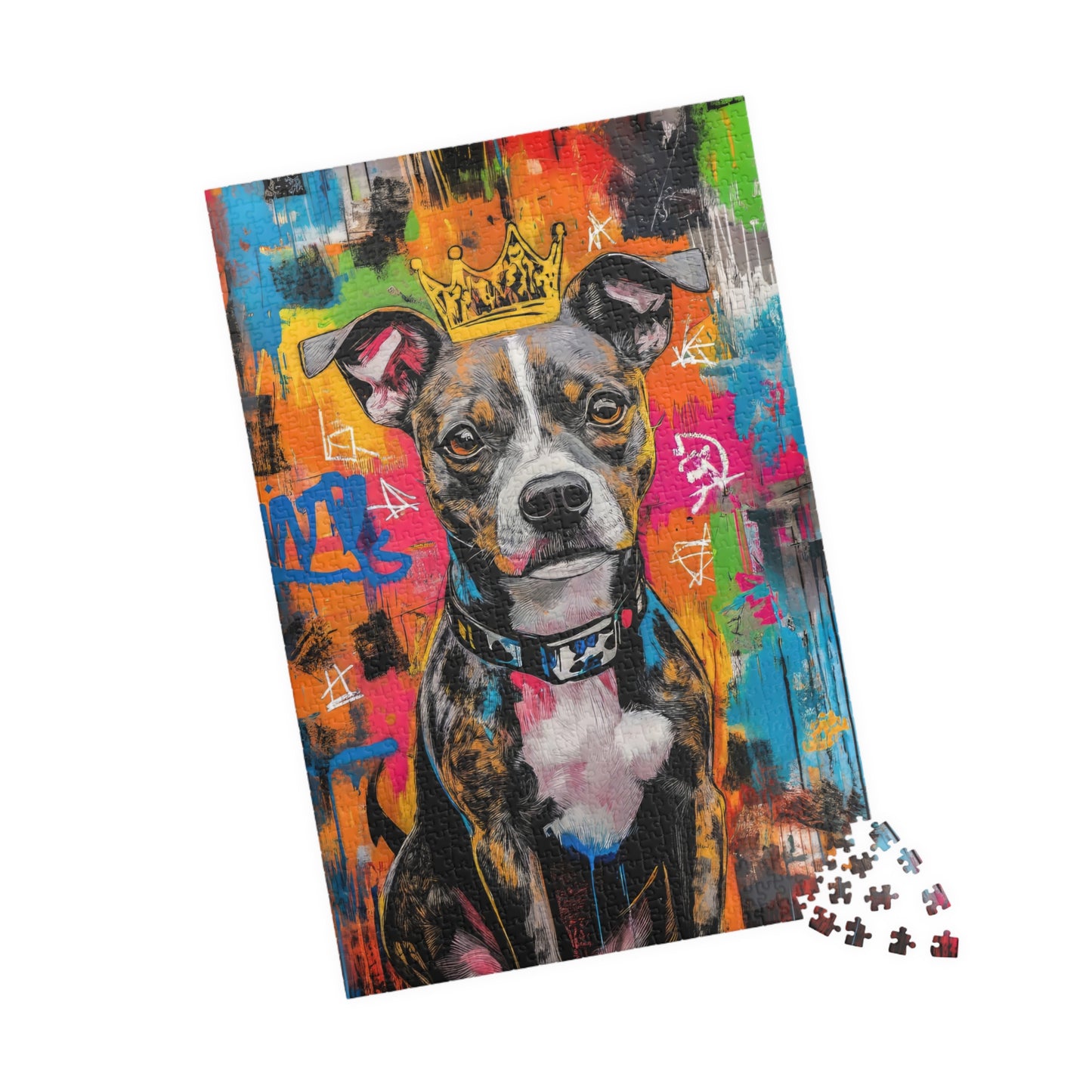 ๐ Graffiti Pup Puzzle โ Street King Edition ๐จ๐ถ