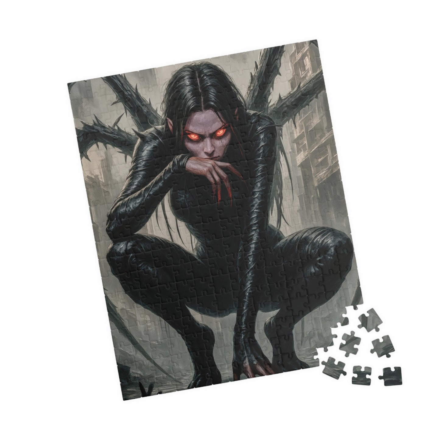๐ท๏ธ Cyber Spider Queen Puzzle โ Dark Futurism Edition ๐ฅ