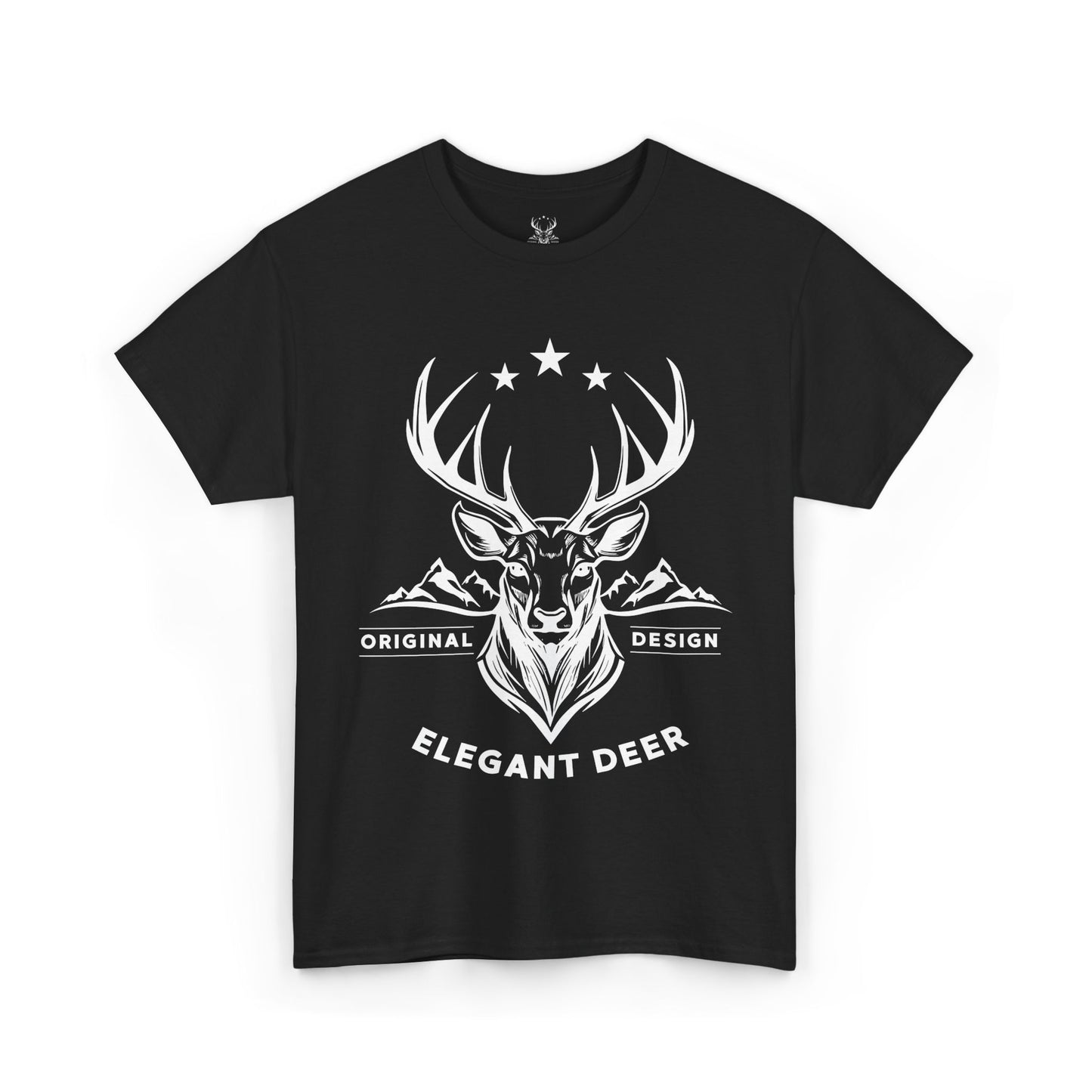 Elegant Deer Unisex Heavy Cotton T-shirt Supporter Collection Winter 2025
