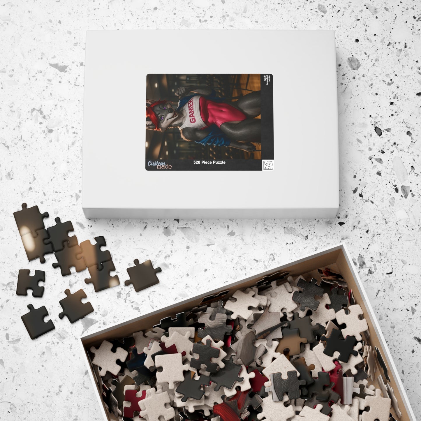 ๐บ Fitness Furry Puzzle โ Gamer Wolf Girl Edition ๐ฎ๐ช