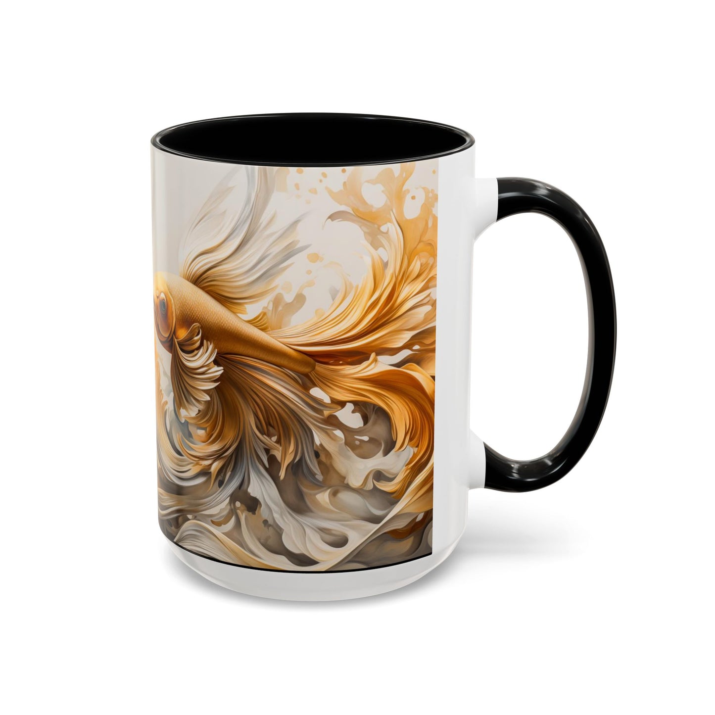 Gold Koi Carp Coffee Mug