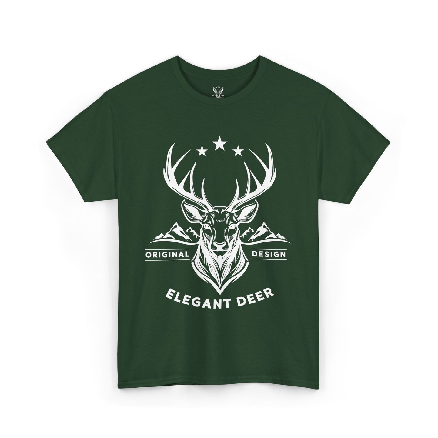 Elegant Deer Unisex Heavy Cotton T-shirt Supporter Collection Winter 2025