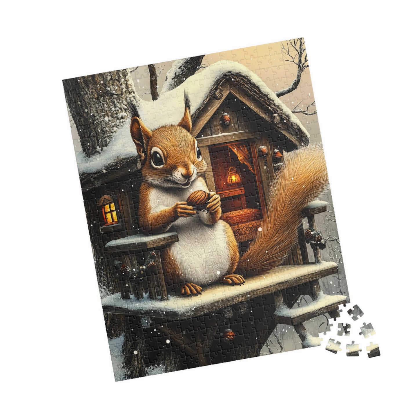 π₯ Winter Cozy β Squirrel Cabin Puzzle βοΈ