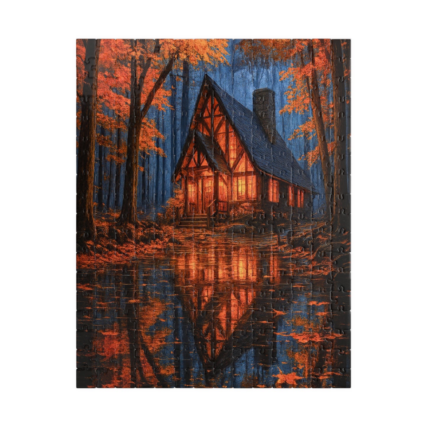 π Autumn Glow Puzzle β Cabin in the Golden Forest π²π‘