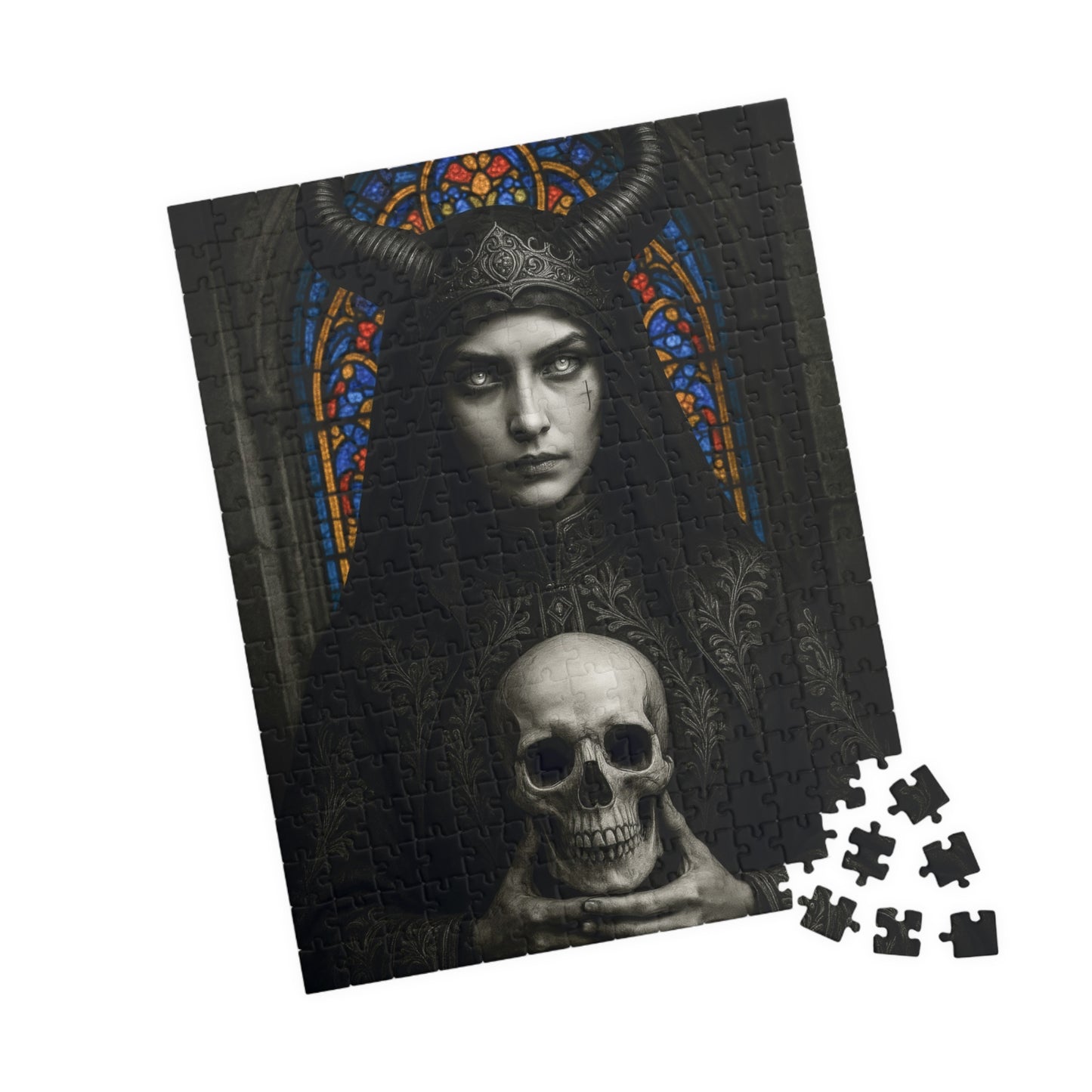 ๐ Gothic Horned Nun Puzzle โ Dark Elegance Edition ๐น