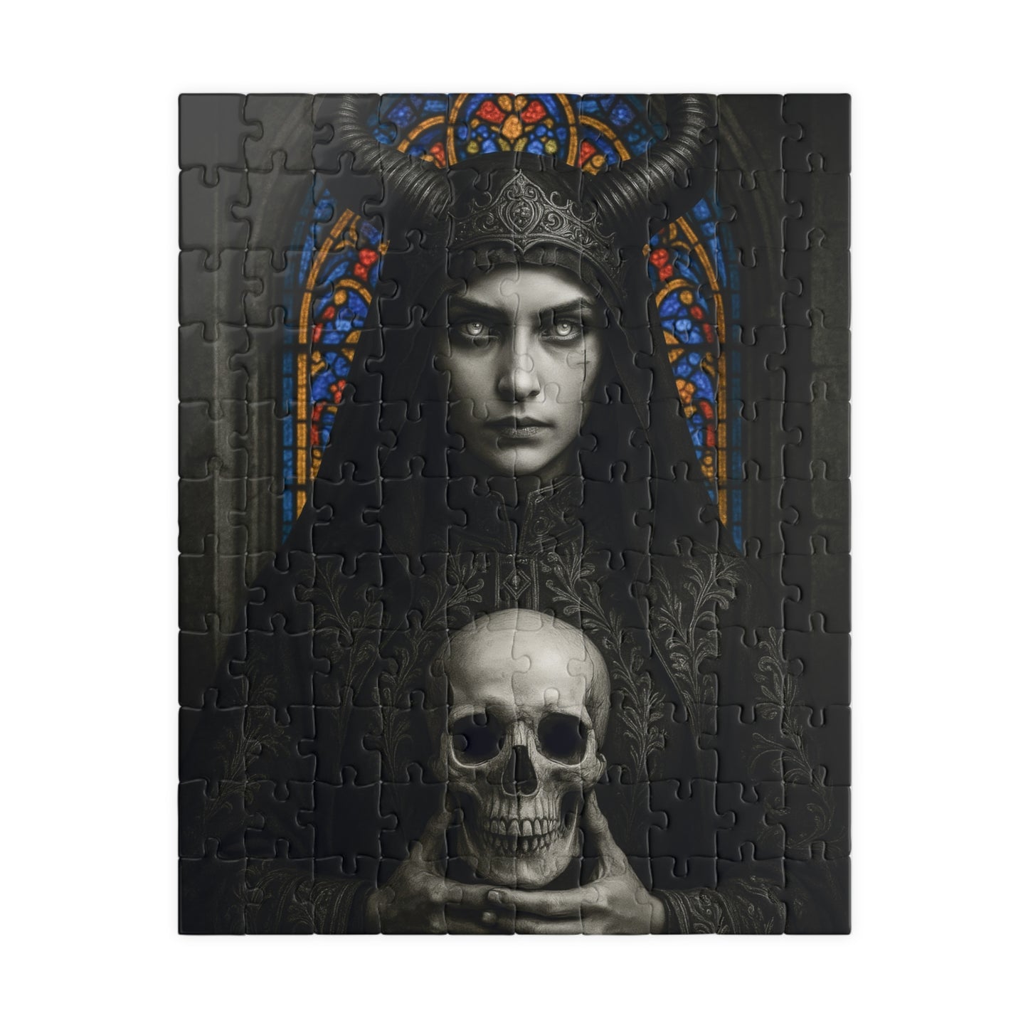 ๐ Gothic Horned Nun Puzzle โ Dark Elegance Edition ๐น