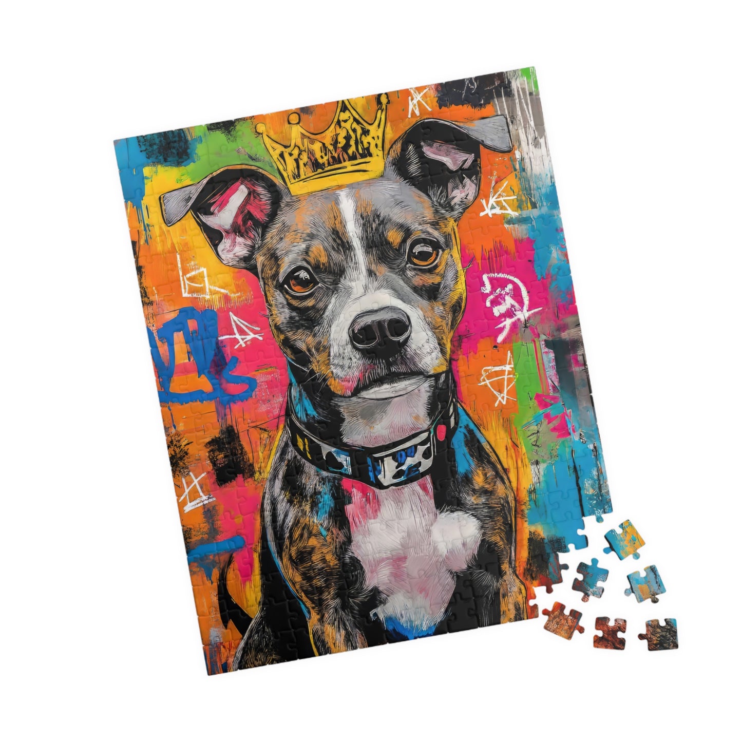 ๐ Graffiti Pup Puzzle โ Street King Edition ๐จ๐ถ