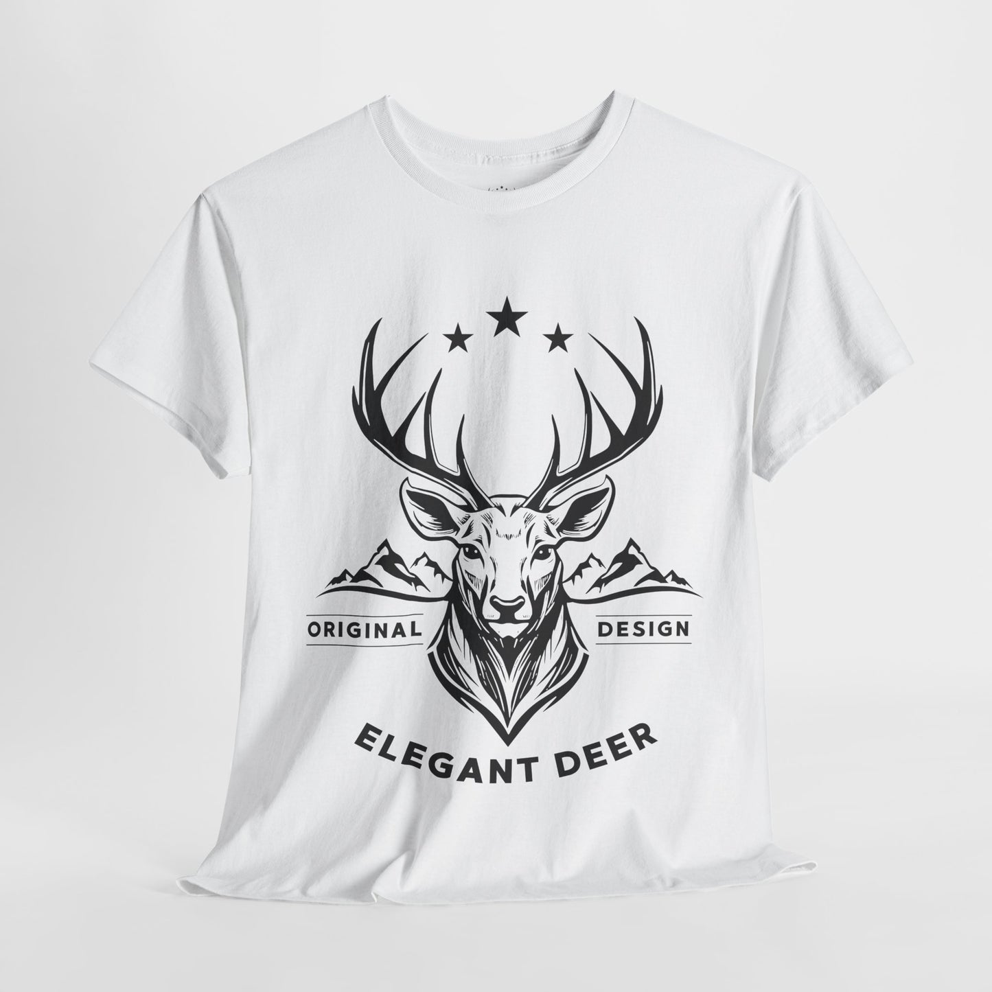 Elegant Deer Unisex Heavy Cotton T-shirt Supporter Collection Winter 2025