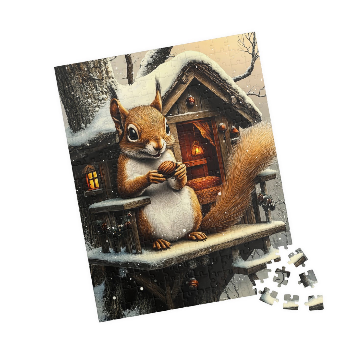 π₯ Winter Cozy β Squirrel Cabin Puzzle βοΈ