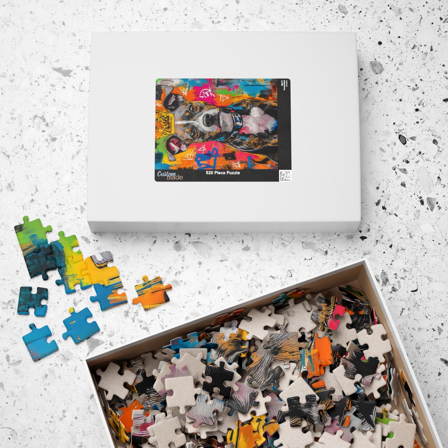 ๐ Graffiti Pup Puzzle โ Street King Edition ๐จ๐ถ