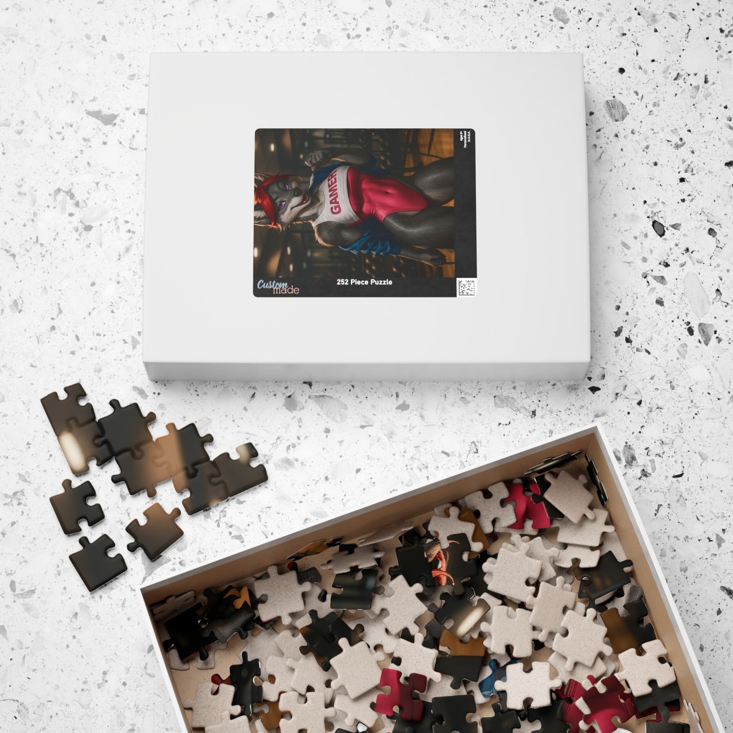 ๐บ Fitness Furry Puzzle โ Gamer Wolf Girl Edition ๐ฎ๐ช
