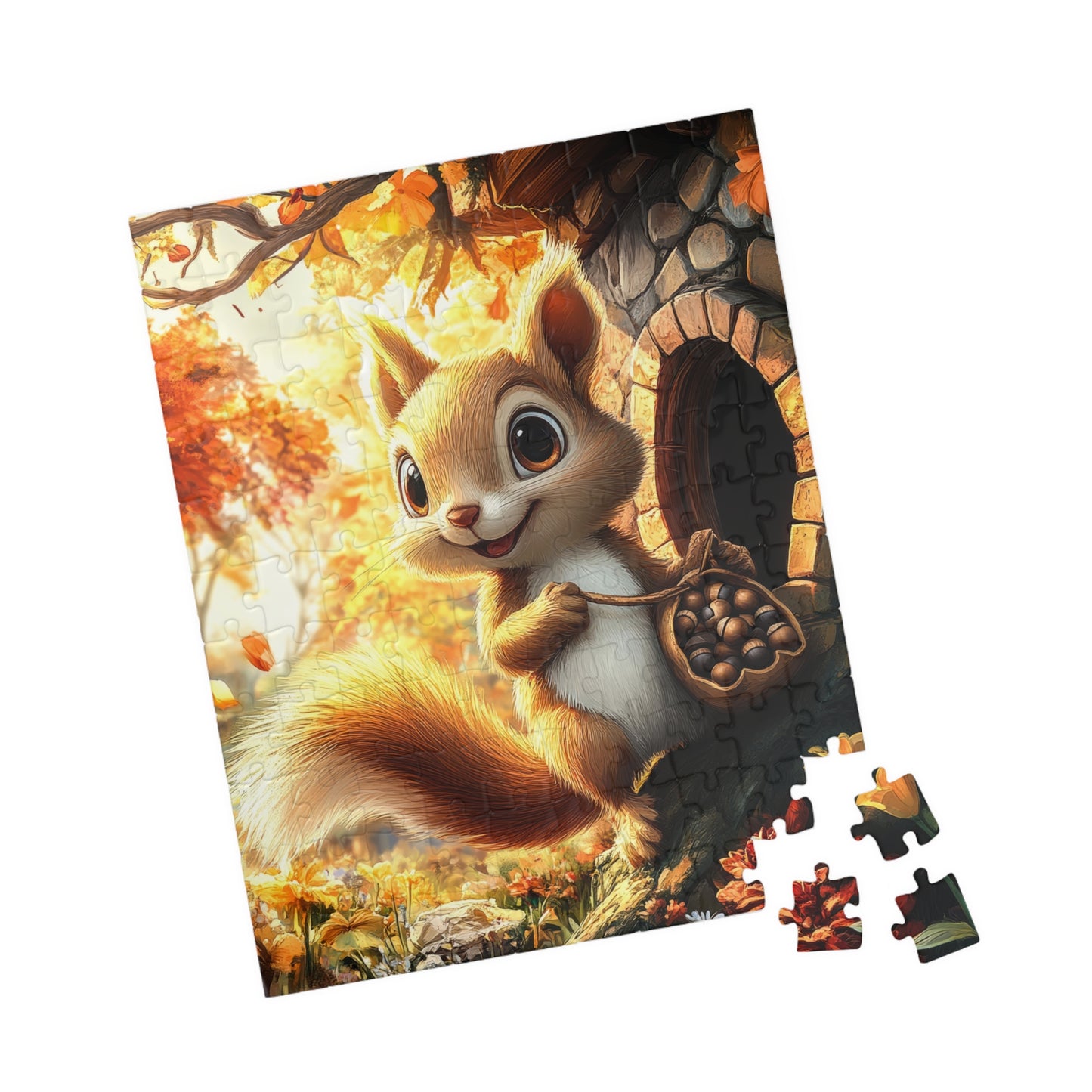 ๐ฟ๏ธ Autumn Gatherer โ Woodland Squirrel Puzzle ๐