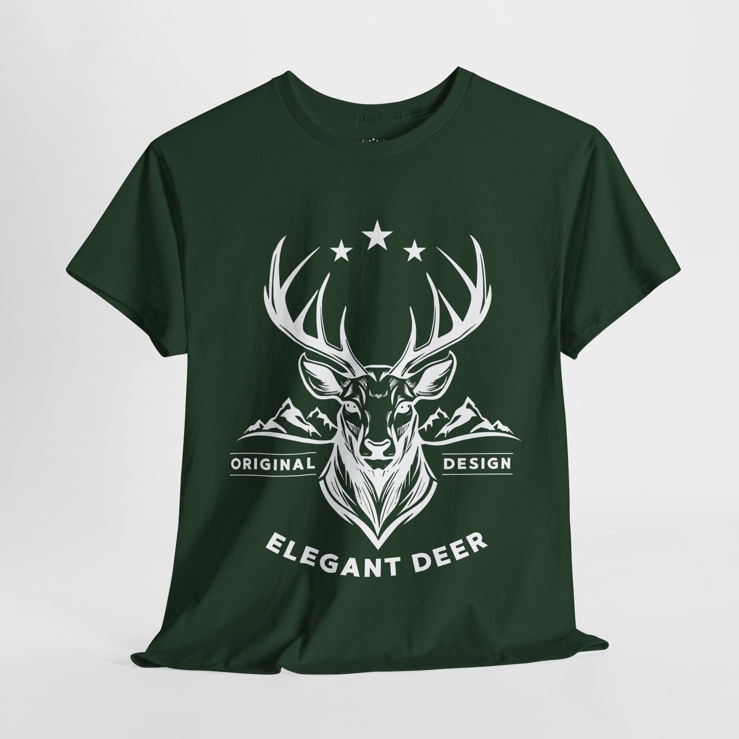 Elegant Deer Unisex Heavy Cotton T-shirt Supporter Collection Winter 2025