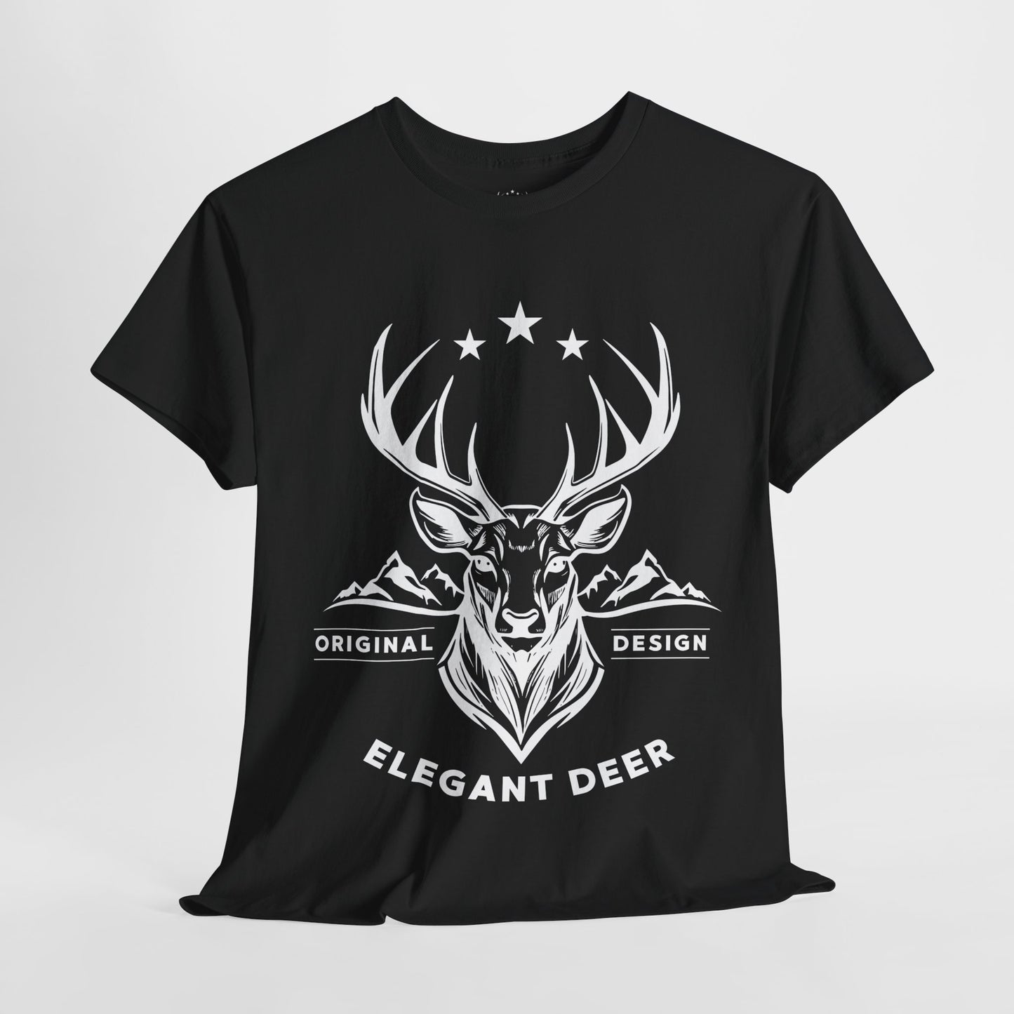 Elegant Deer Unisex Heavy Cotton T-shirt Supporter Collection Winter 2025