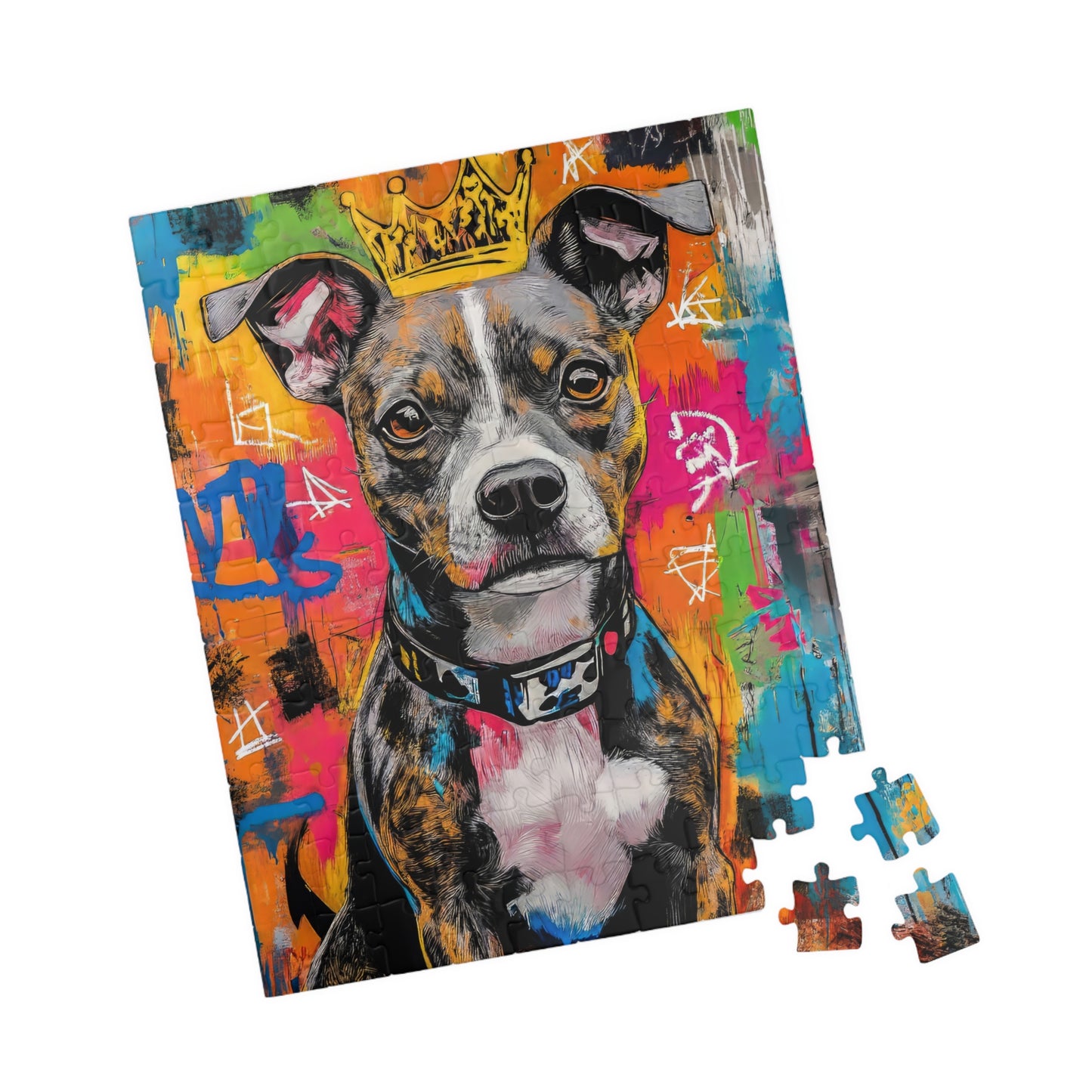 ๐ Graffiti Pup Puzzle โ Street King Edition ๐จ๐ถ