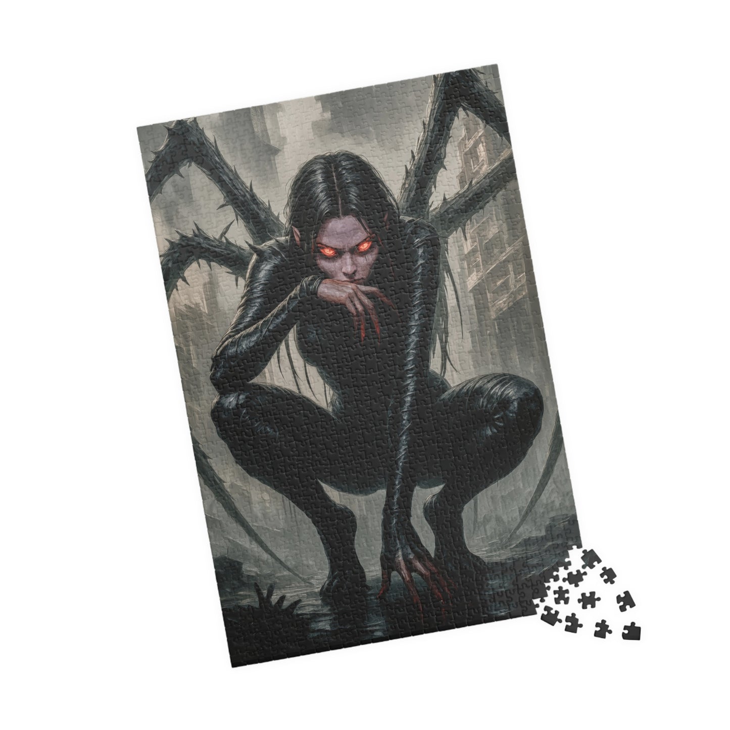 ๐ท๏ธ Cyber Spider Queen Puzzle โ Dark Futurism Edition ๐ฅ