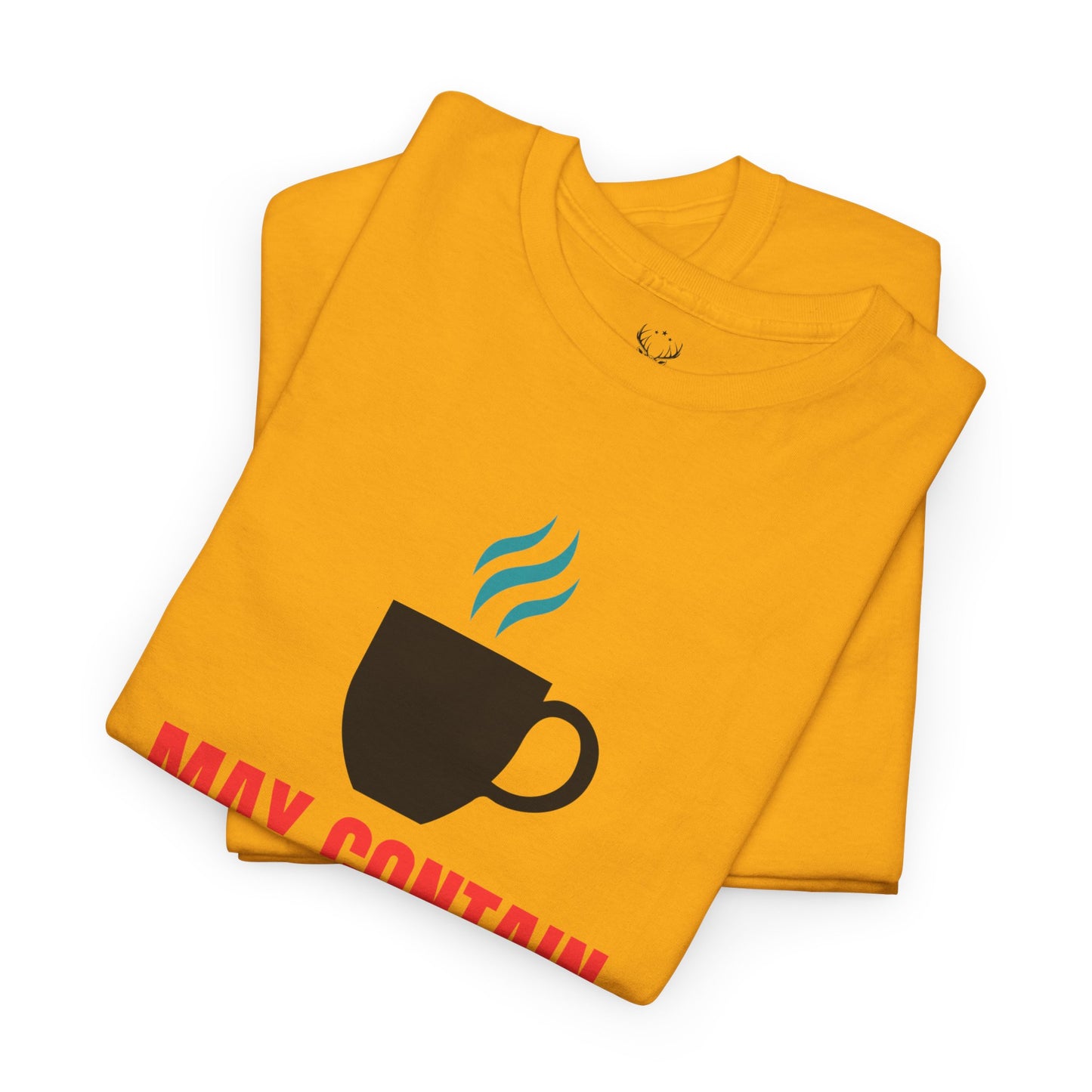 May Contain Caffeine and Sarcasm – Funny Tee by Elegant Deer T-shirt