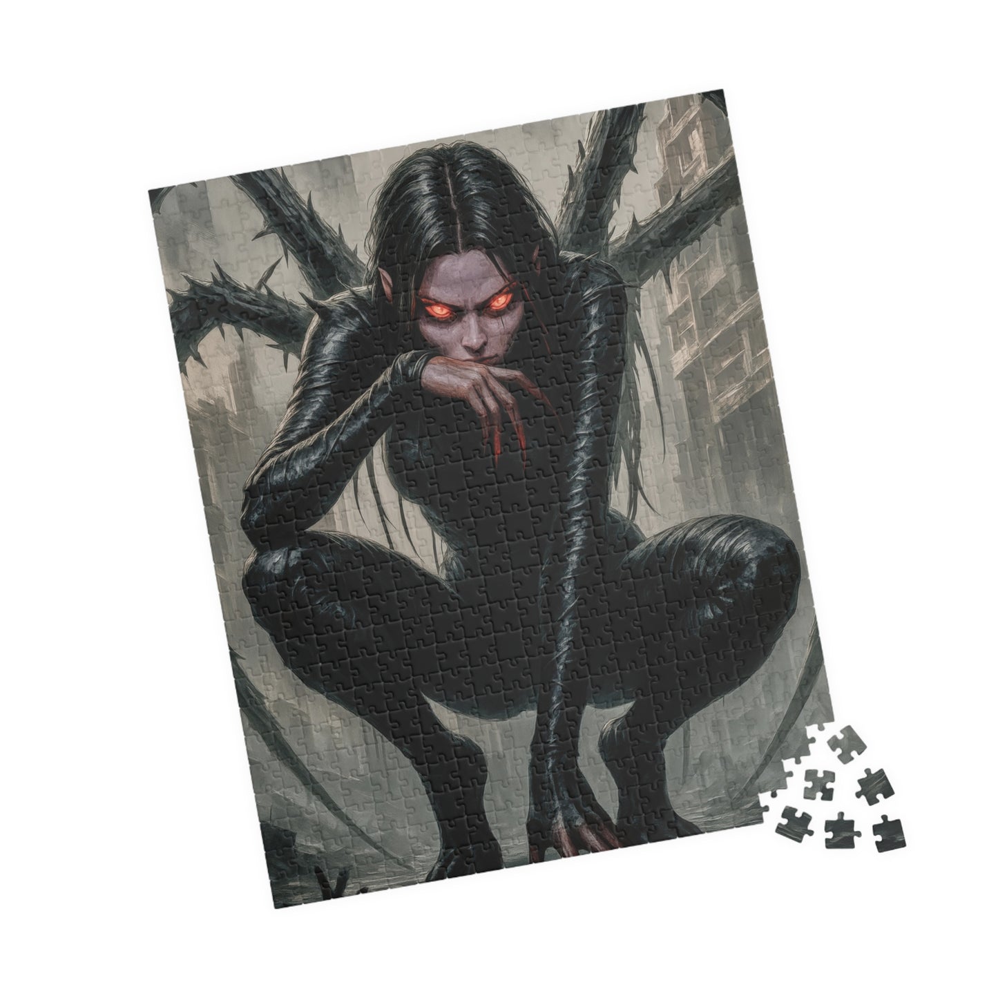 ๐ท๏ธ Cyber Spider Queen Puzzle โ Dark Futurism Edition ๐ฅ