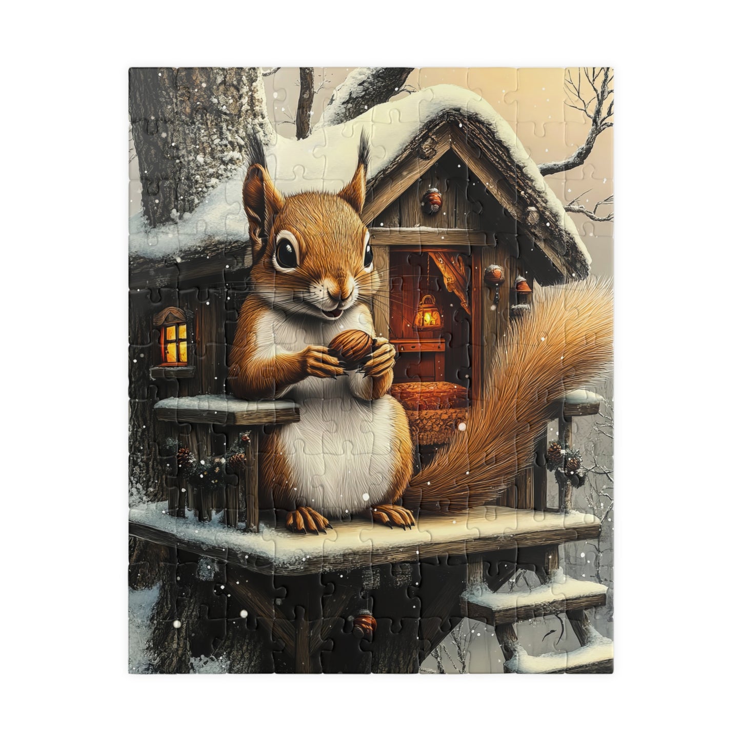 π₯ Winter Cozy β Squirrel Cabin Puzzle βοΈ