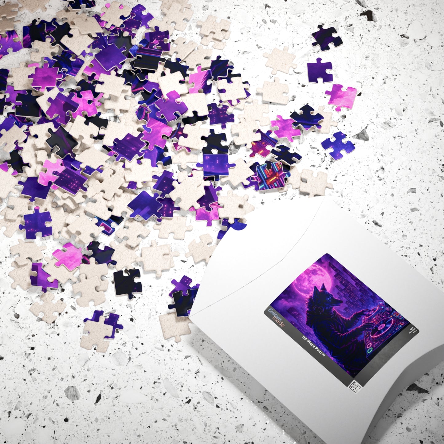 ๐ง Neon Beats โ DJ Wolf Puzzle ๐๐ถ