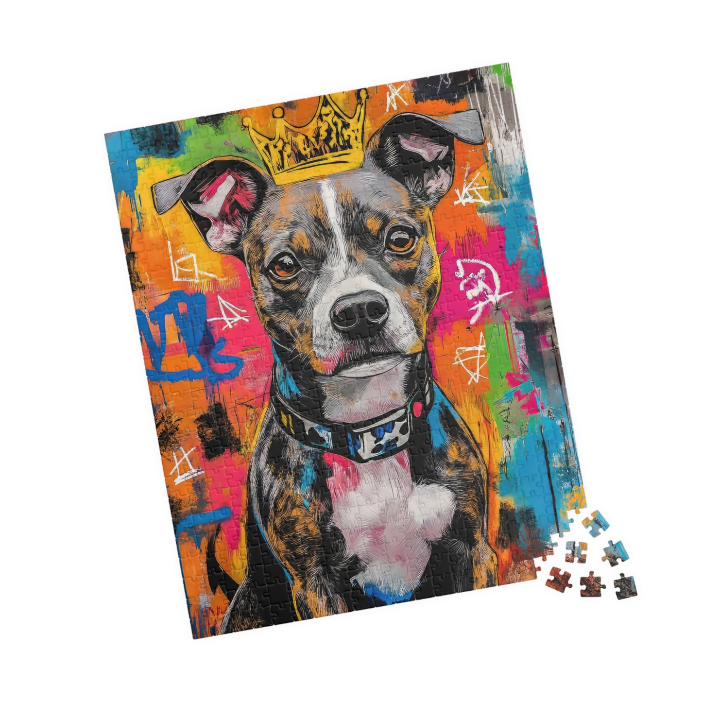 ๐ Graffiti Pup Puzzle โ Street King Edition ๐จ๐ถ