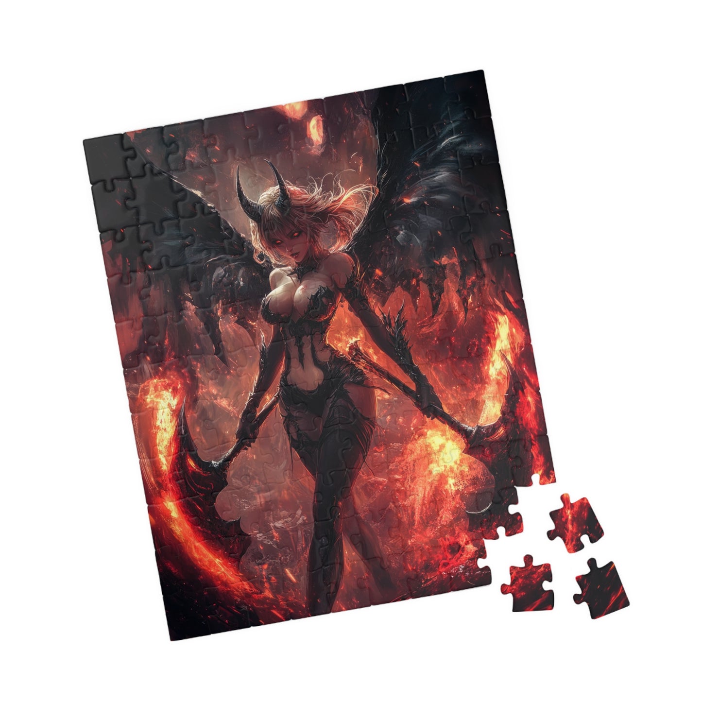๐ Infernal Demoness Puzzle โ Queen of Flame Edition ๐ฅ๐ก๏ธ