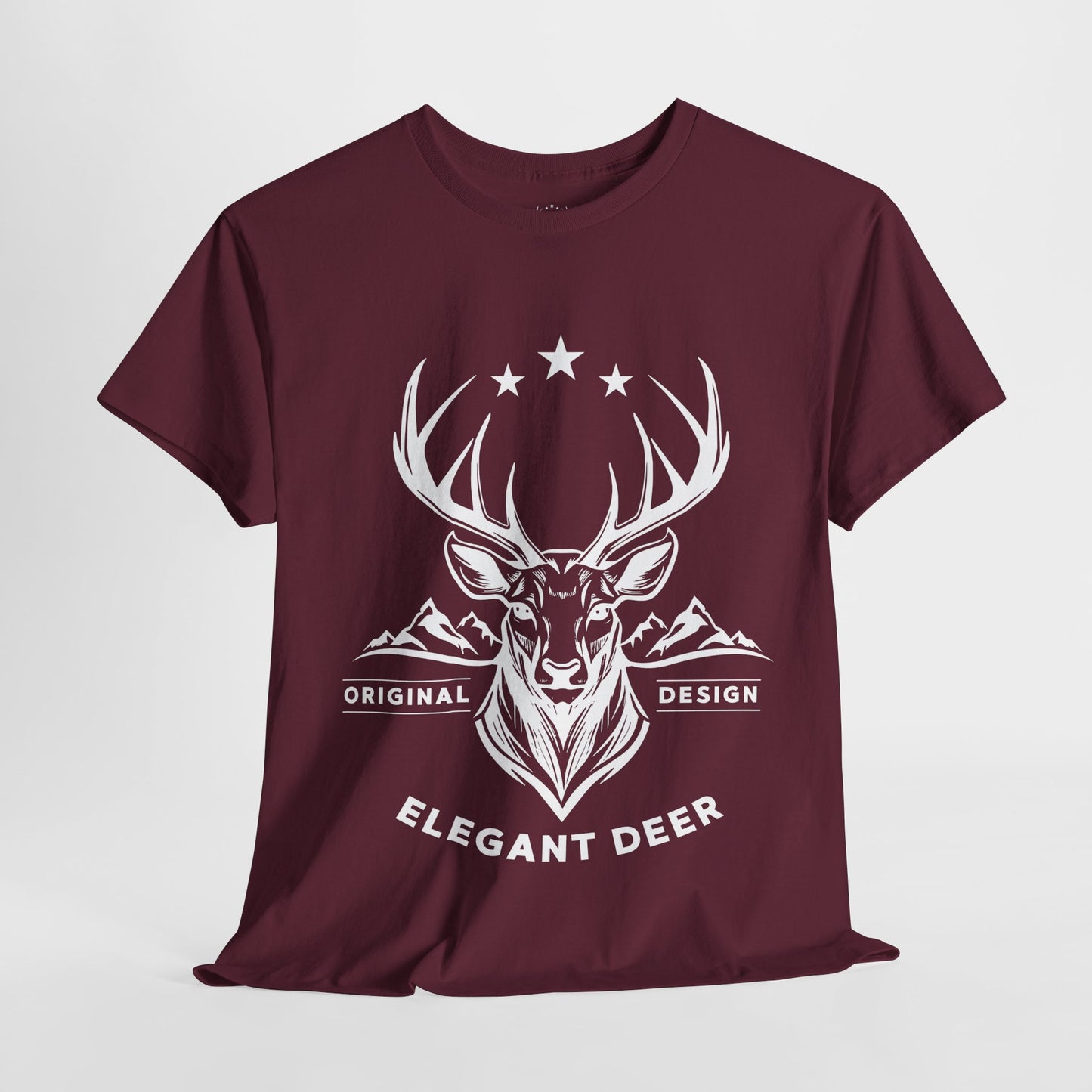 Elegant Deer Unisex Heavy Cotton T-shirt Supporter Collection Winter 2025