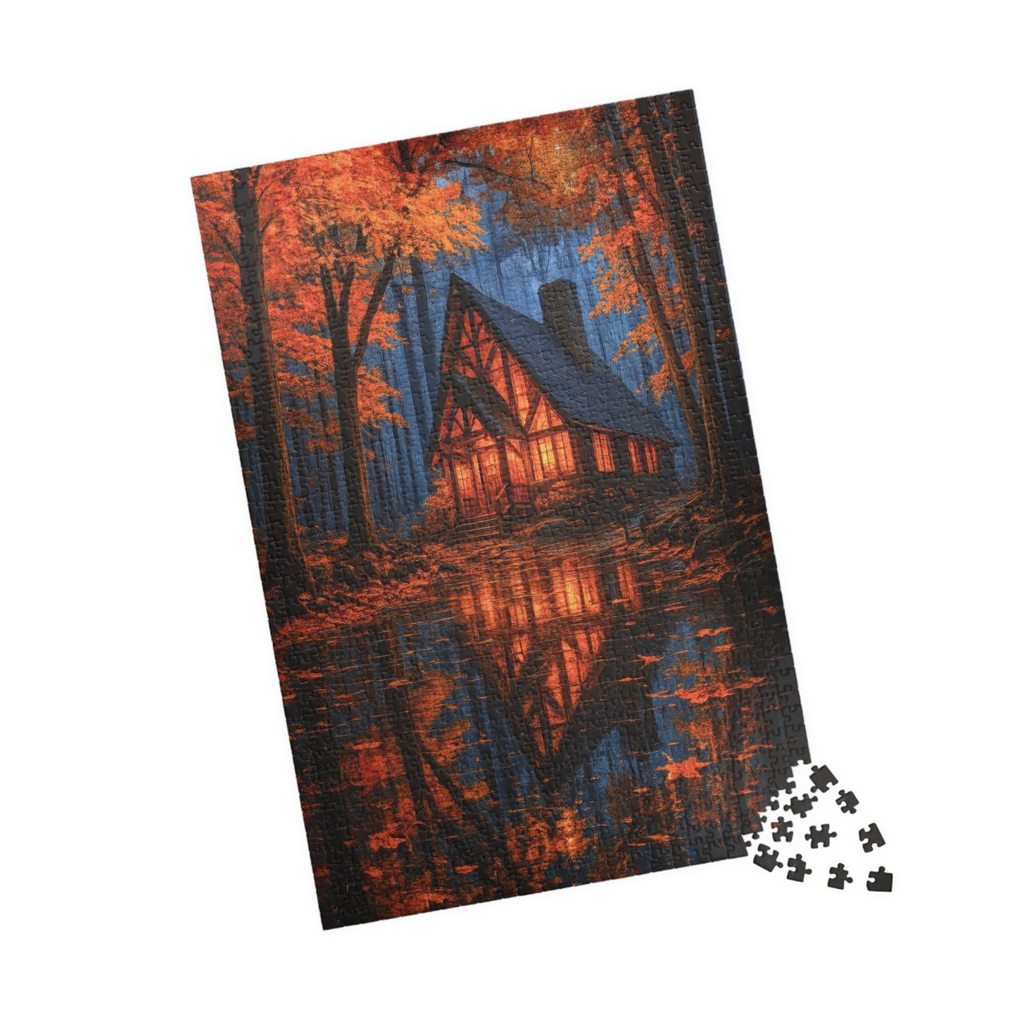 π Autumn Glow Puzzle β Cabin in the Golden Forest π²π‘
