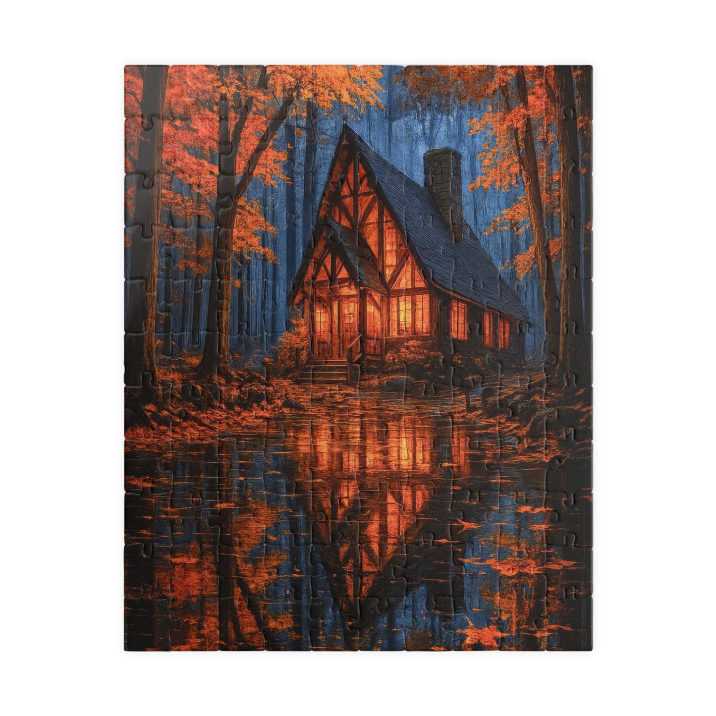 π Autumn Glow Puzzle β Cabin in the Golden Forest π²π‘