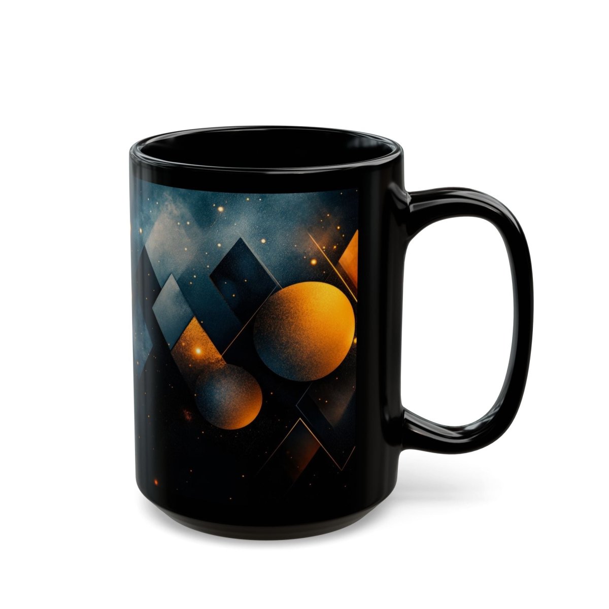 Abstract Geometry Mug – Modern Elegance in Every Sip 15oz - Elegant Deer