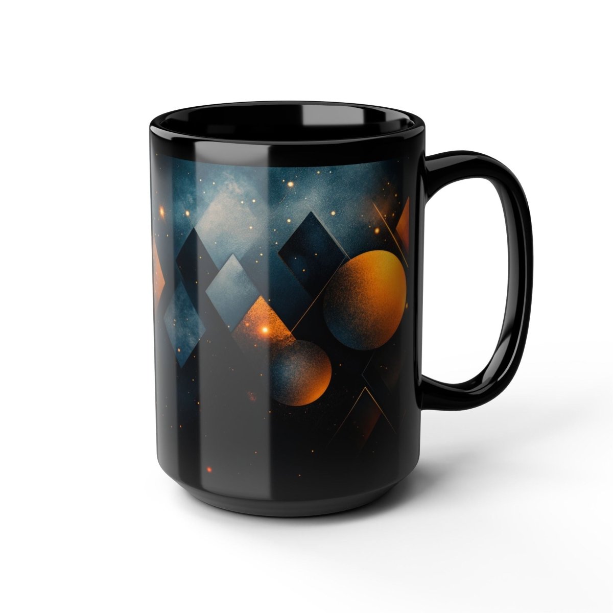 Abstract Geometry Mug – Modern Elegance in Every Sip 15oz - Elegant Deer