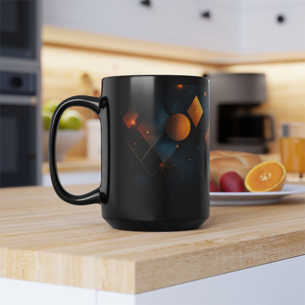 Abstract Geometry Mug – Modern Elegance in Every Sip 15oz - Elegant Deer