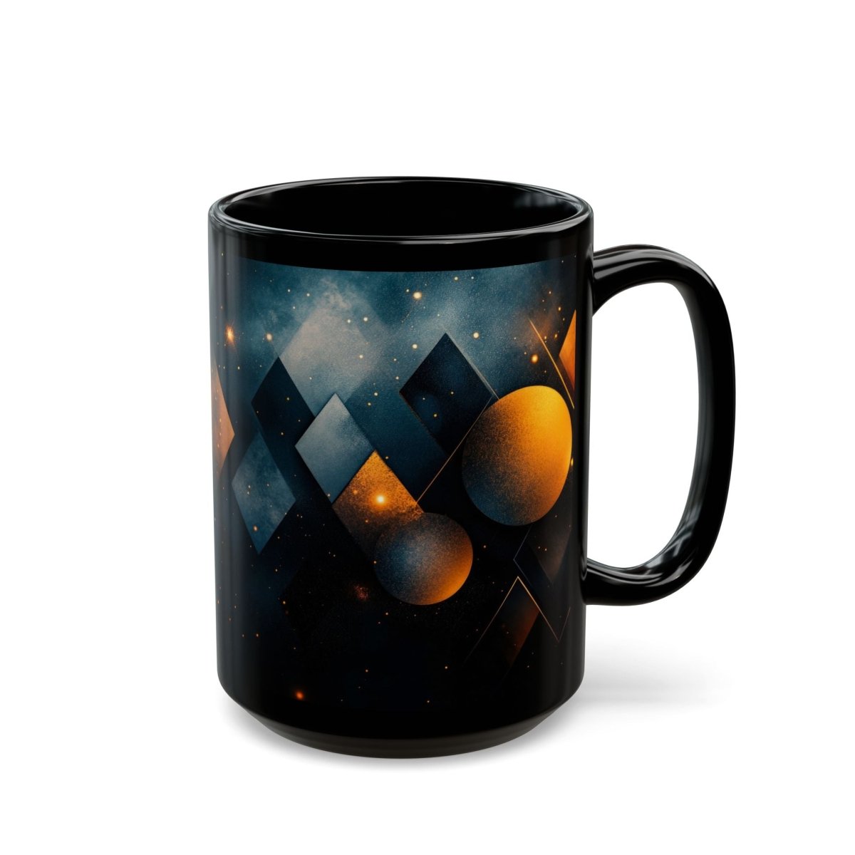 Abstract Geometry Mug – Modern Elegance in Every Sip 15oz - Elegant Deer