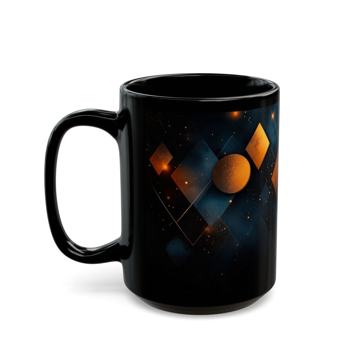 Abstract Geometry Mug – Modern Elegance in Every Sip 15oz - Elegant Deer