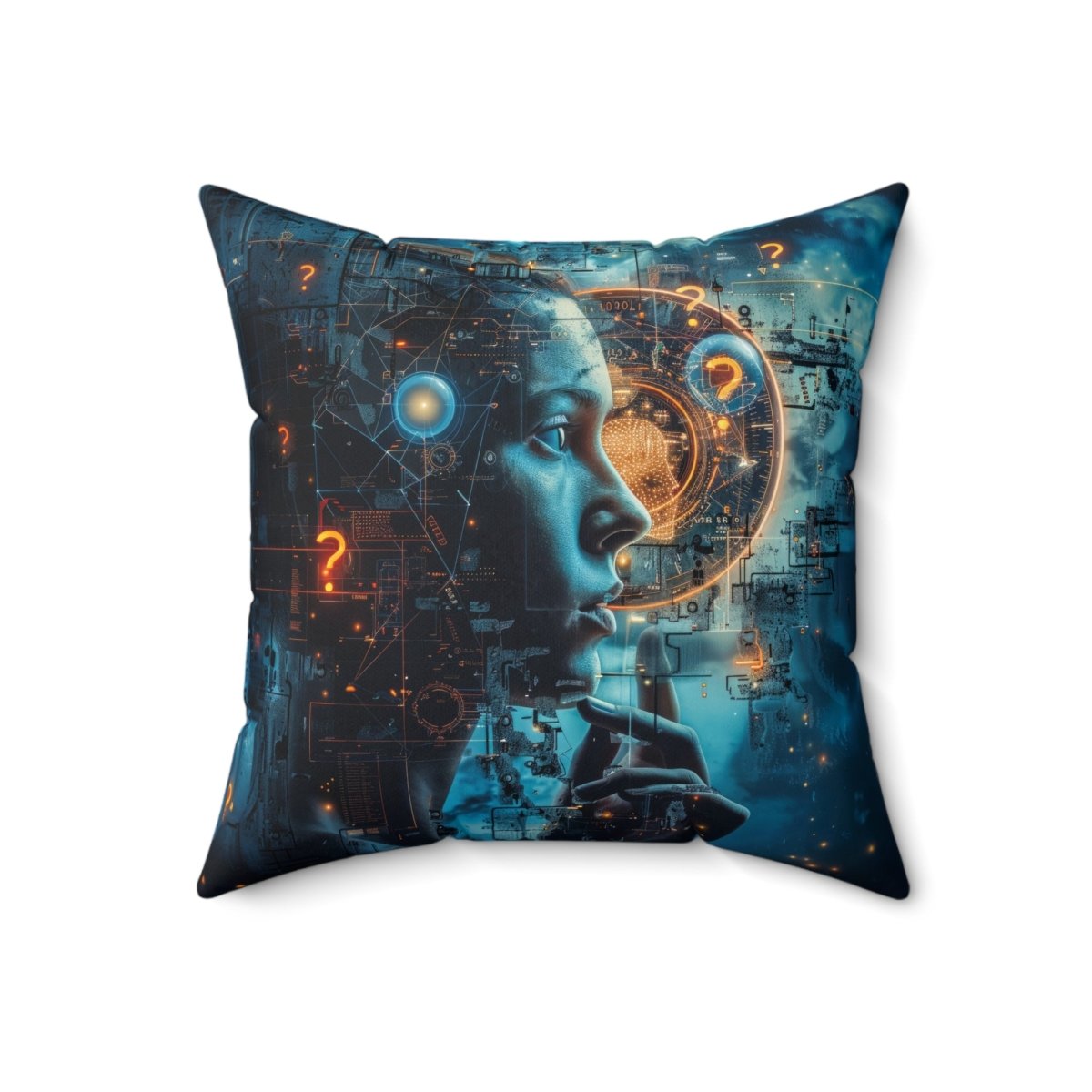 AI - Inspired Tech Pillow - Elegant Deer