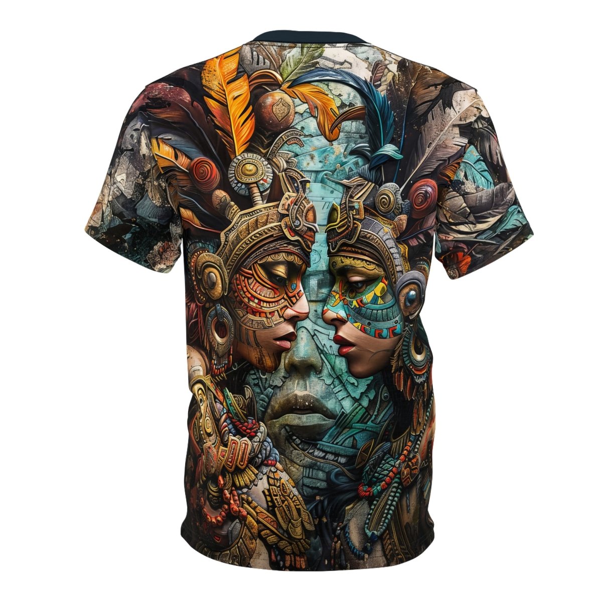 Ancient Echoes: The Aztec T-Shirt (AOP) - Elegant Deer