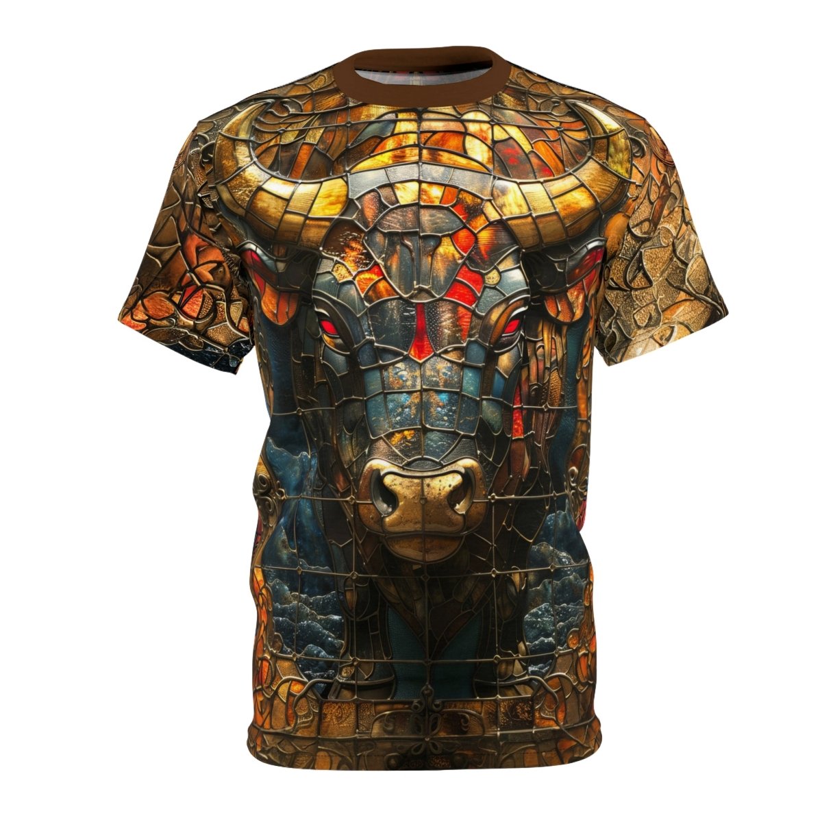 Art Nouveau - inspired Taurus T-Shirt (AOP) - Elegant Deer