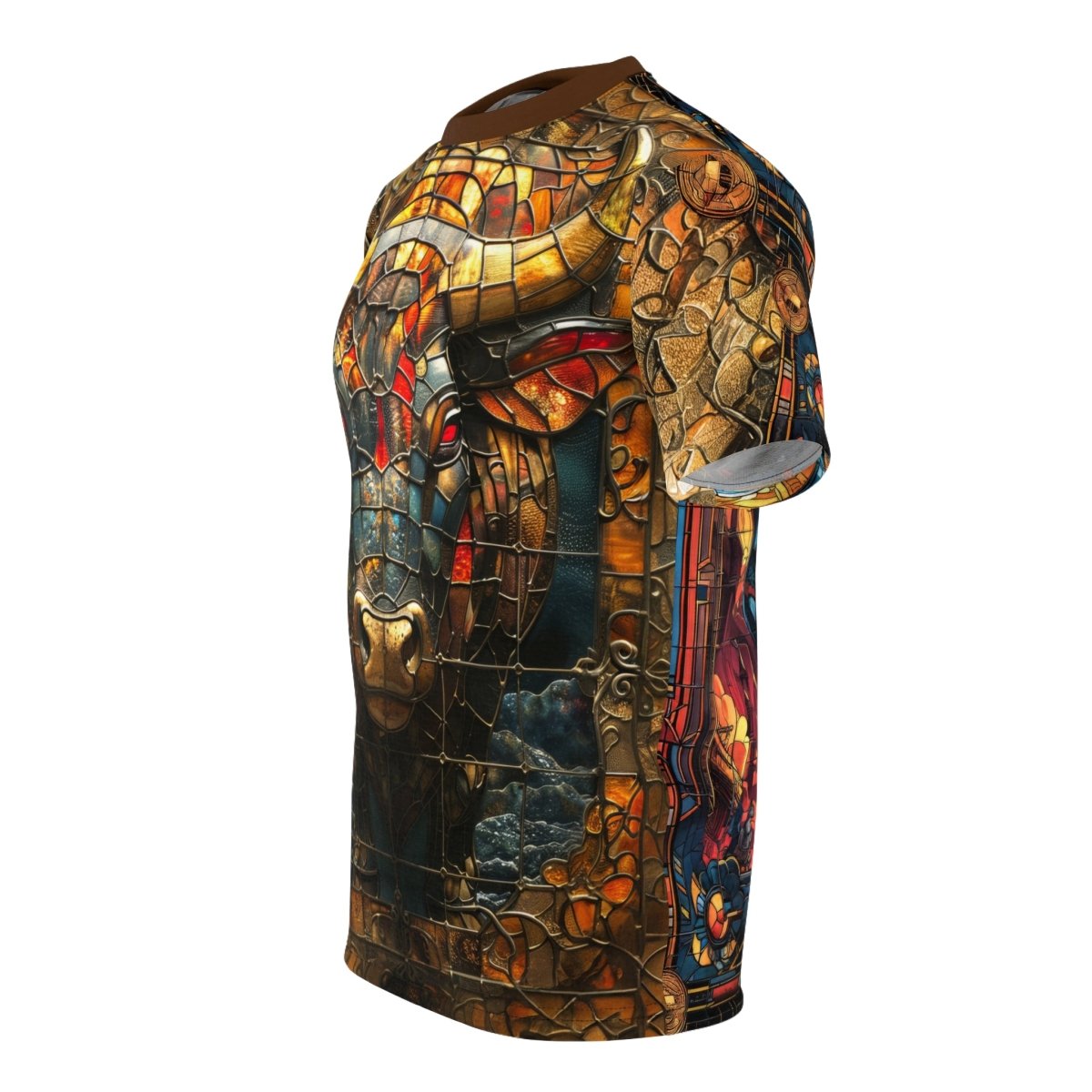 Art Nouveau - inspired Taurus T-Shirt (AOP) - Elegant Deer