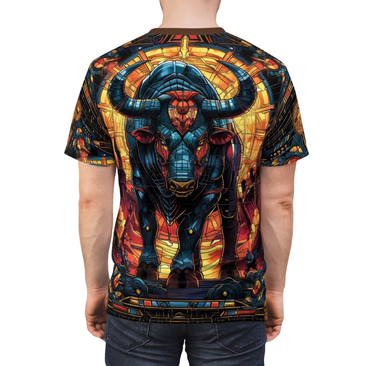Art Nouveau - inspired Taurus T-Shirt (AOP) - Elegant Deer