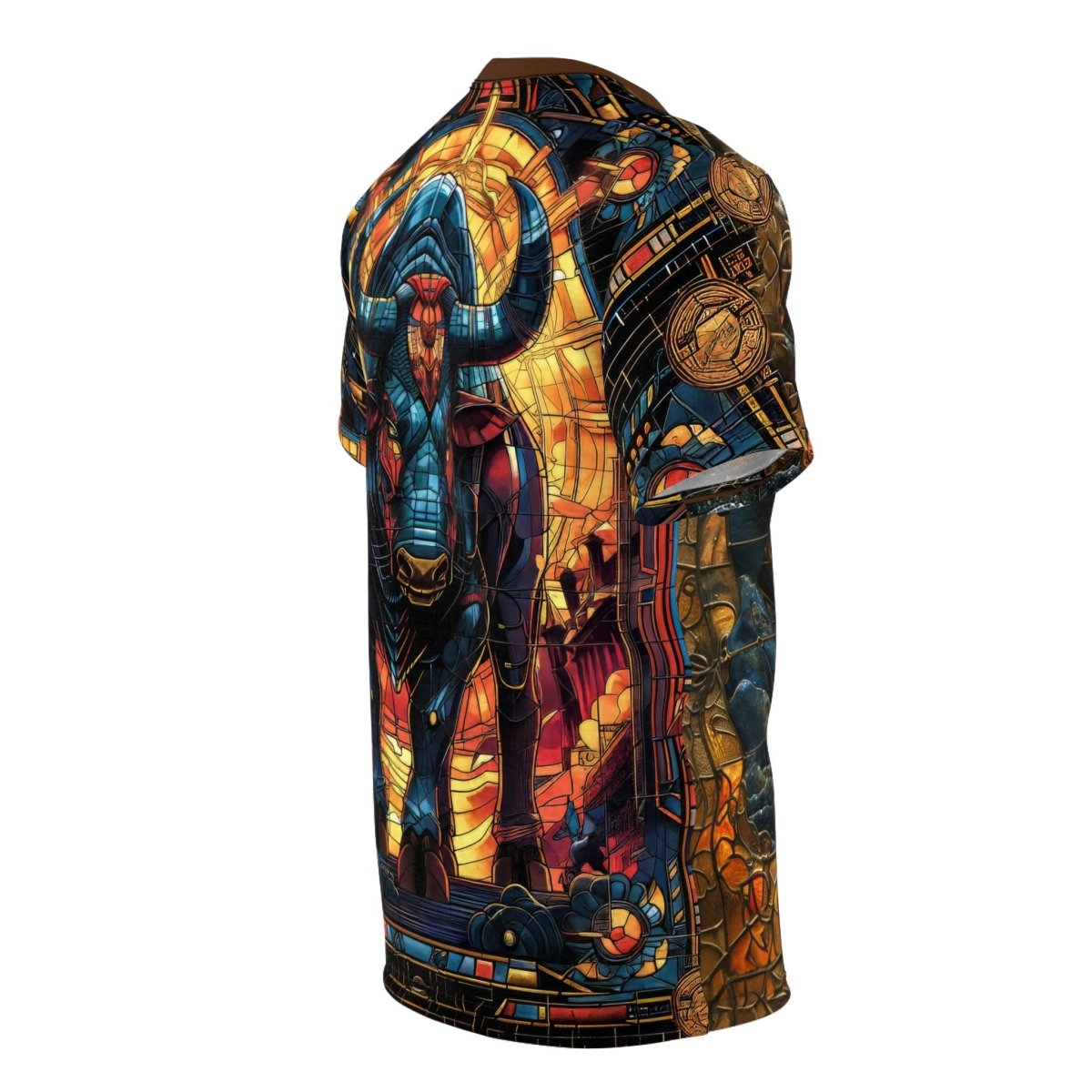 Art Nouveau - inspired Taurus T-Shirt (AOP) - Elegant Deer