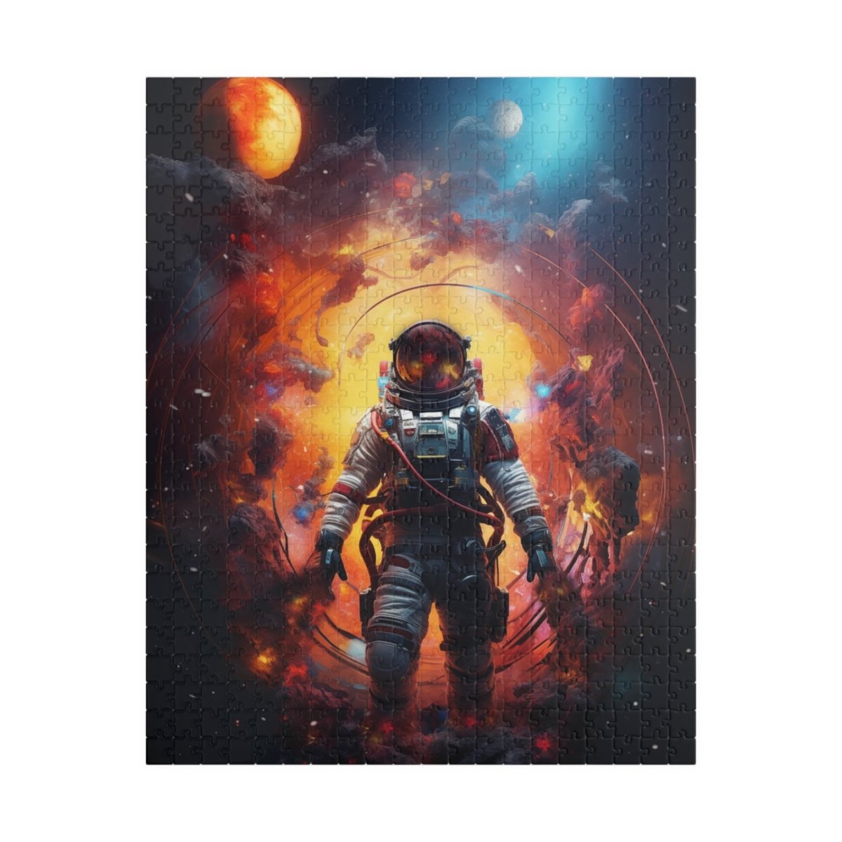 Astronaut portal to the nebula Jigsaw Puzzle - Elegant Deer