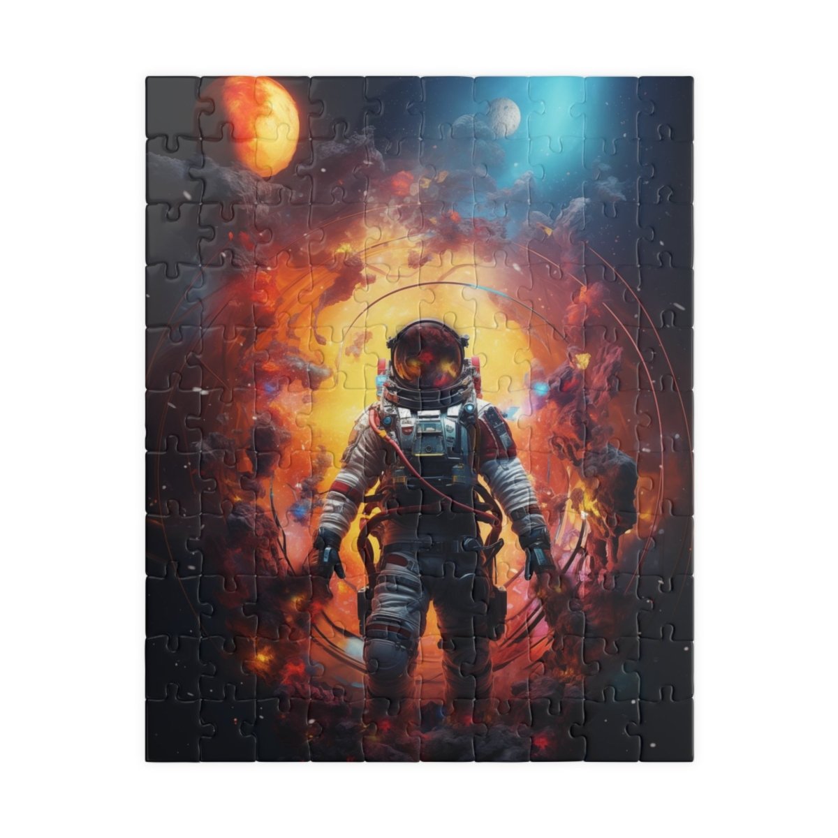 Astronaut portal to the nebula Jigsaw Puzzle - Elegant Deer