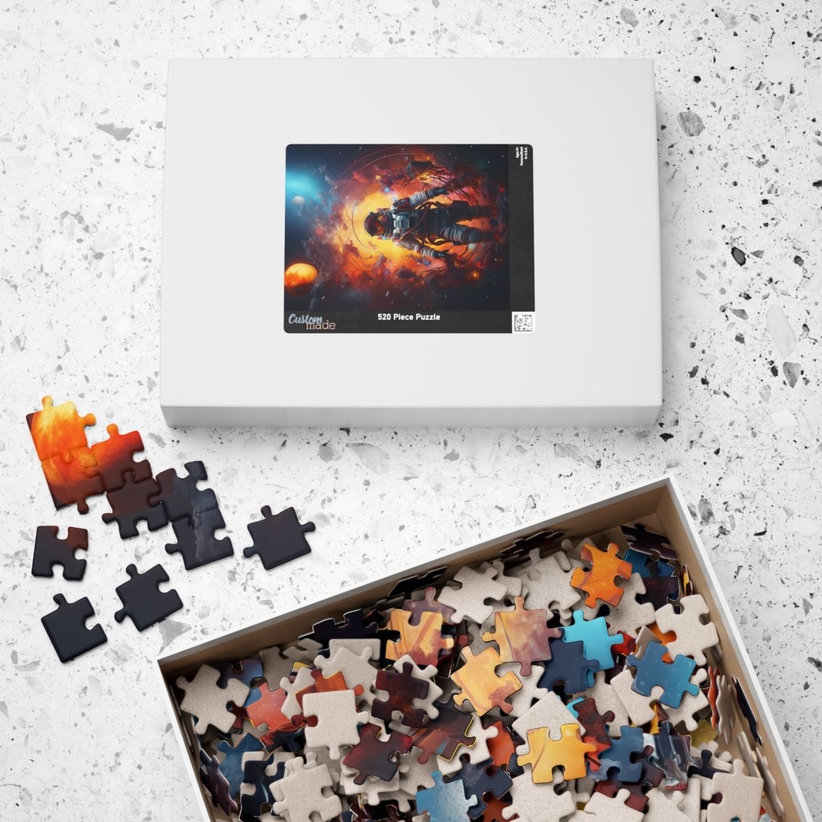 Astronaut portal to the nebula Jigsaw Puzzle - Elegant Deer