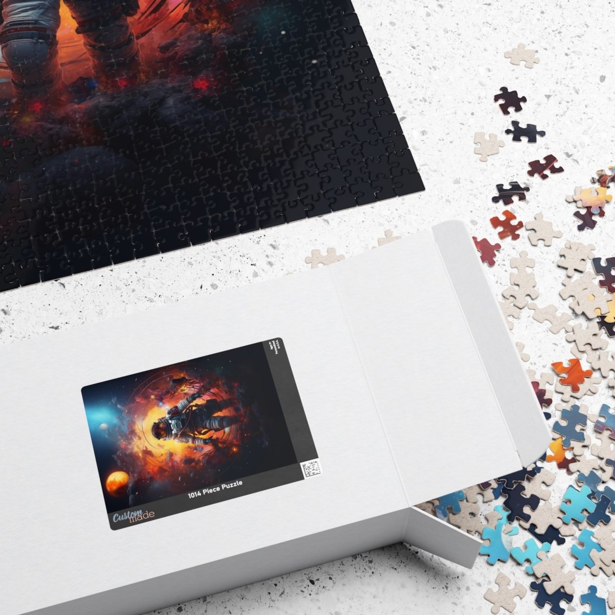 Astronaut portal to the nebula Jigsaw Puzzle - Elegant Deer
